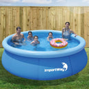 Piscina Borda Inflável Capacidade 4600 Litros Importway Cor Azul