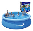 Piscina Borda Inflável Capacidade 4600 Litros Importway Cor Azul