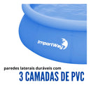 Piscina Borda Inflável Capacidade 4600 Litros Importway Cor Azul